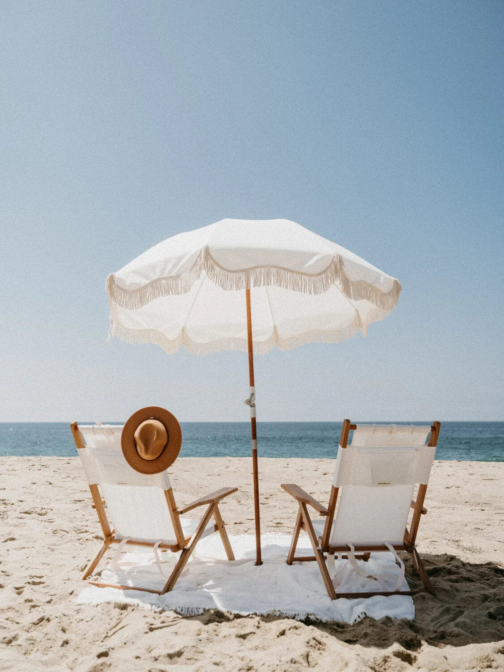 Premium Beach Umbrella Antique White - COMING SOON