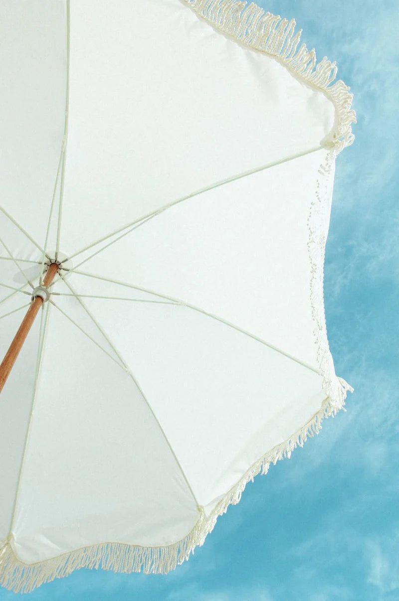Premium Beach Umbrella Antique White - COMING SOON