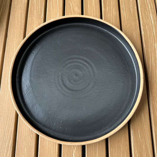 Ceramic Dinner Plates -  Black