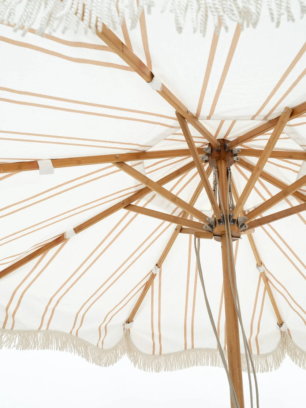 Market Umbrella - Sand Two Stripe