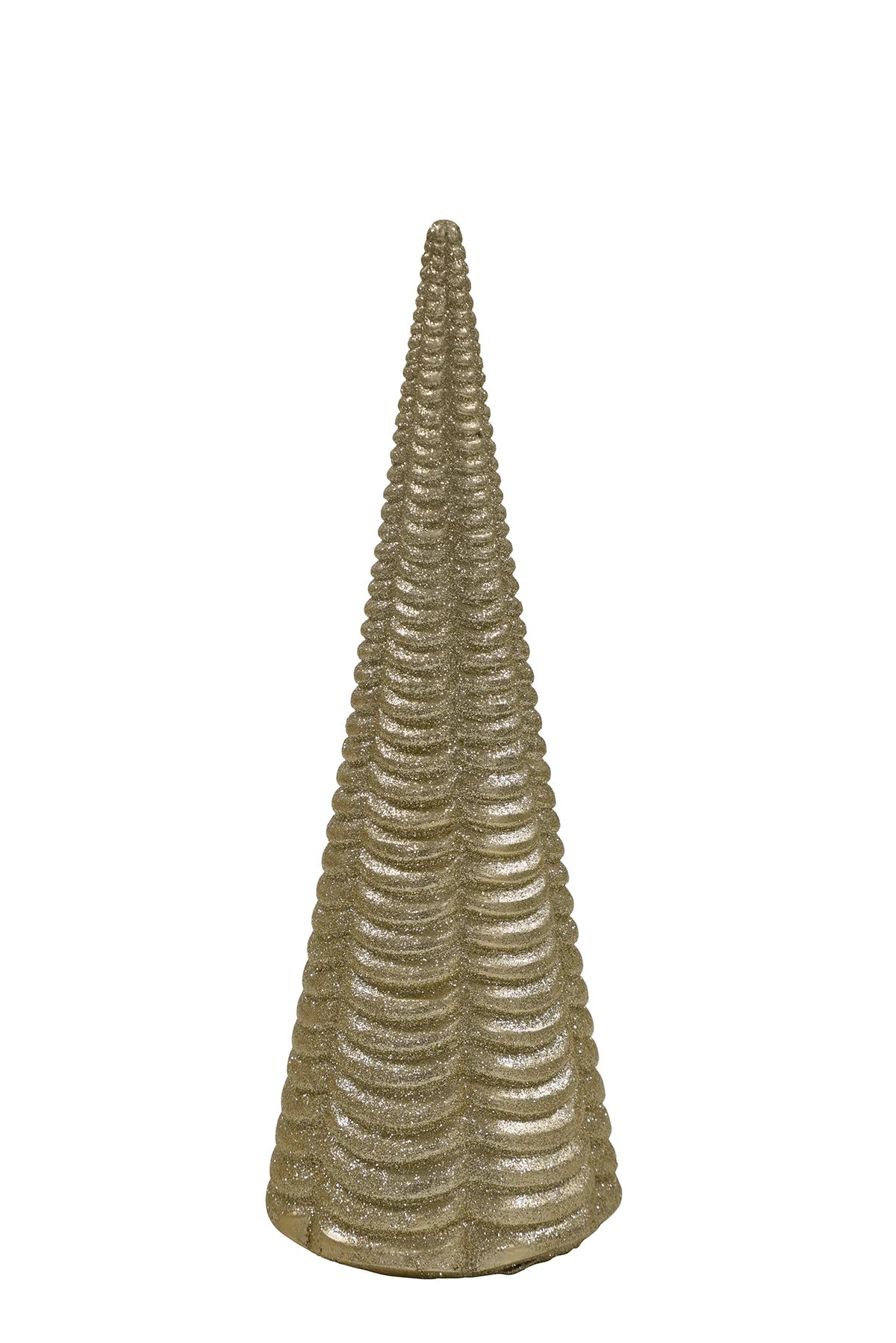 Wooden Standing Glitter Tree Champagne - Tall