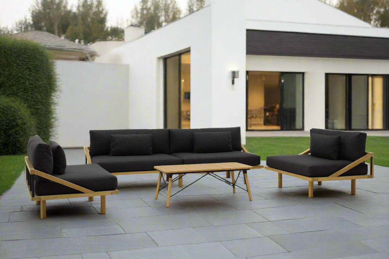 Heaphy Outdoor Sofa - Ebony