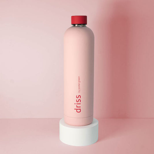 Driss Stainless Steel Drink Bottle Cherry + Blush