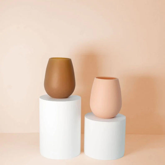 Silicone wine drinking glasses