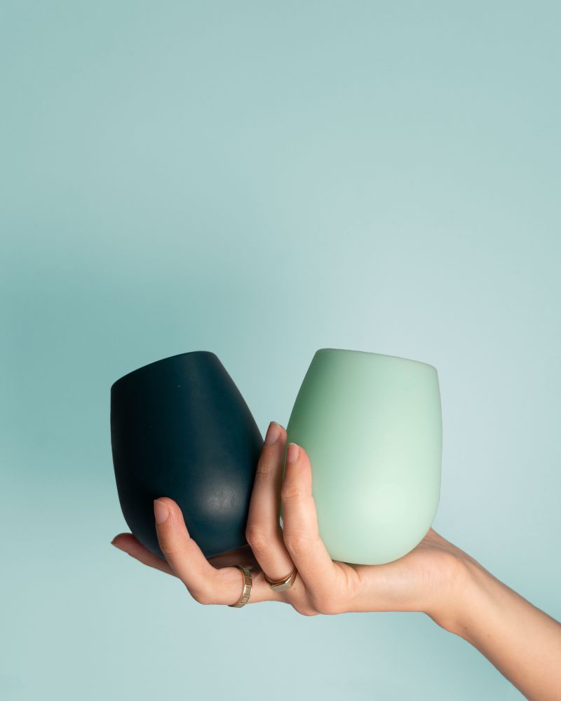 Fegg Silicone Unbreakable Glasses Ink + MInt