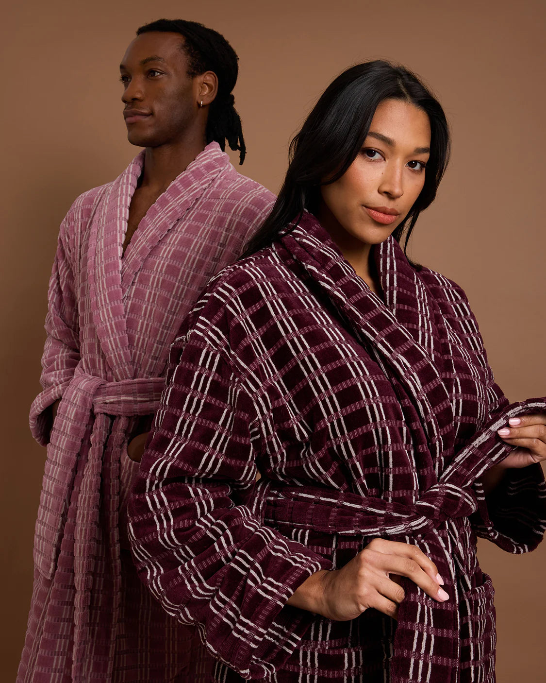 Hommey Robe Velour Fig - New!
