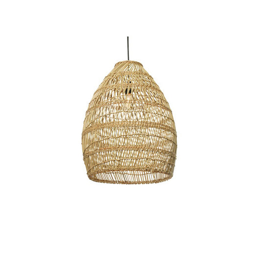 Natural small rattan light shade open weave