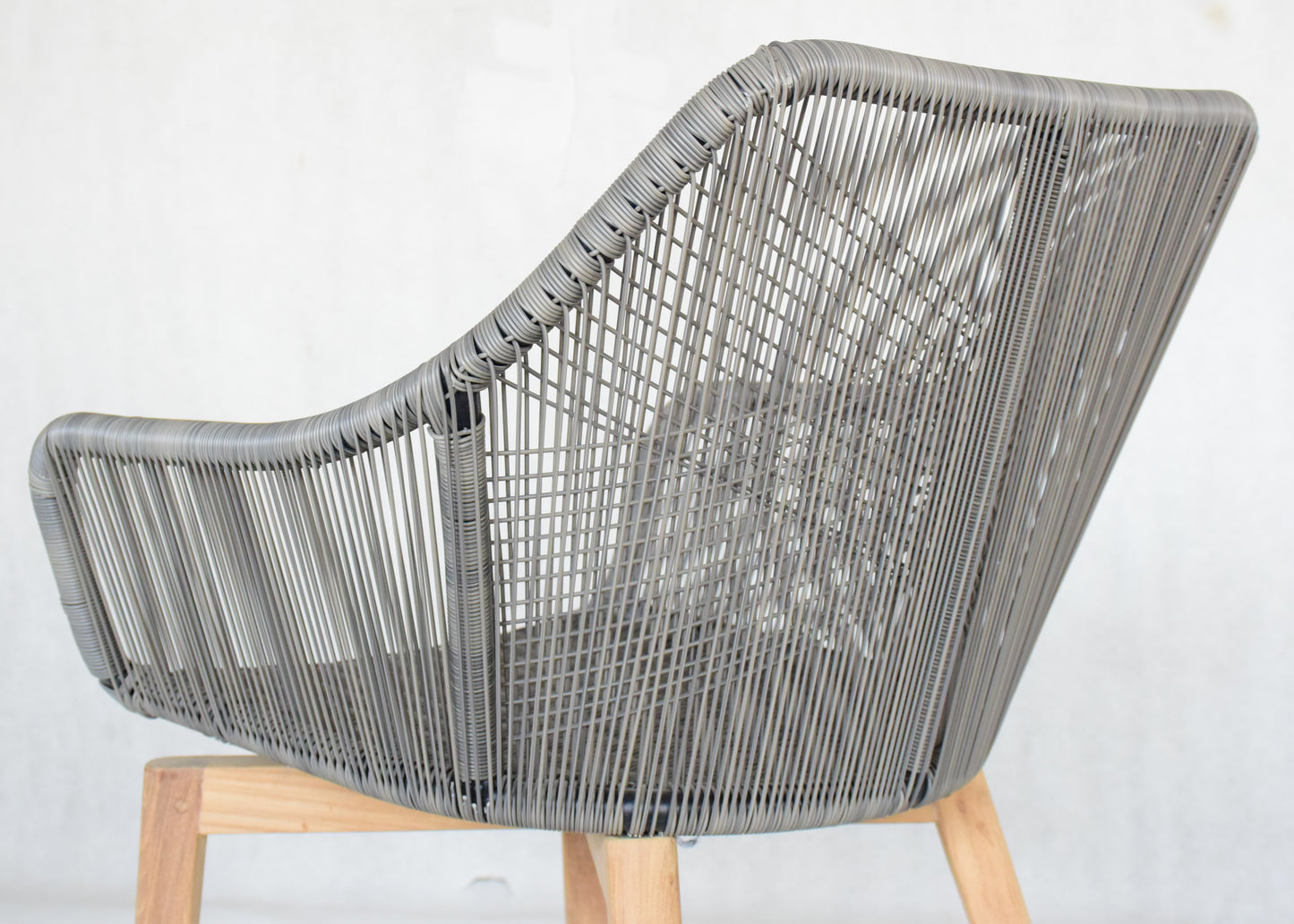 Tiri Outdoor Teak and Rope Dining Chair