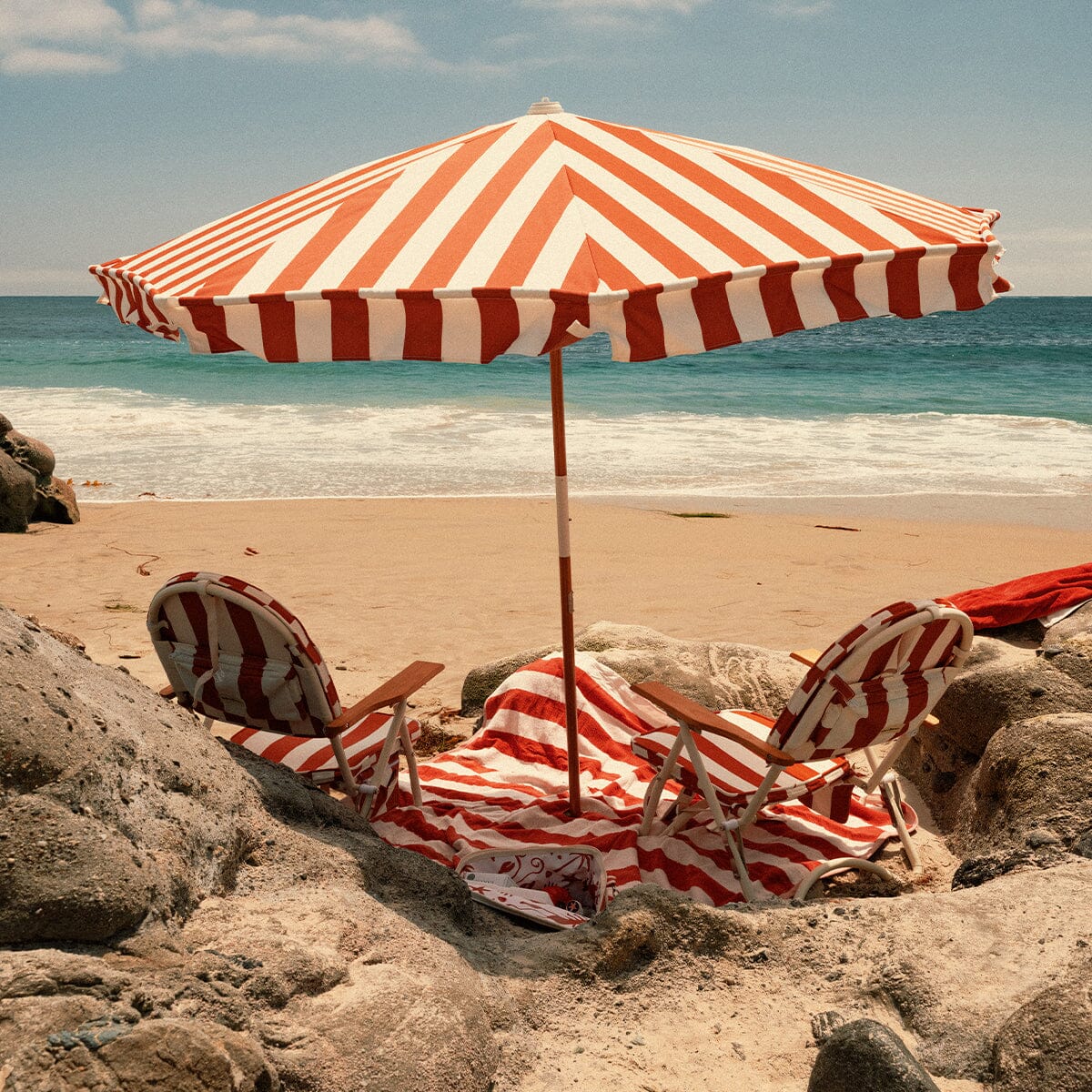 Amalfi Beach Umbrella Crew Le Sirenuse Stripe-COMING SOON