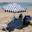 Amalfi Beach Umbrella Crew Mediterranean Blue Stripe-COMING SOON