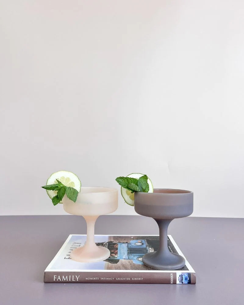 Mecc Silicone Unbreakable Cocktail Glasses Latte + Donkey