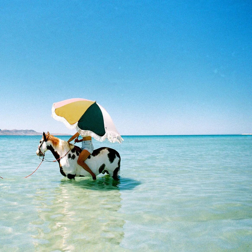Premium Beach Umbrella 70's Panel Cinque - AVAILABLE NOW