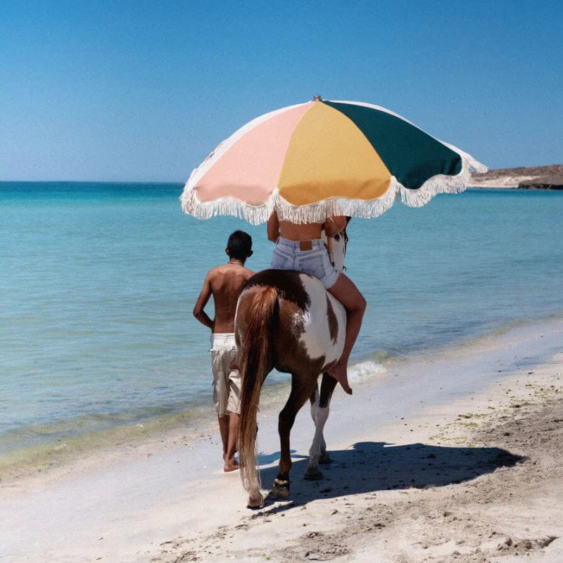 Premium Beach Umbrella 70's Panel Cinque - AVAILABLE NOW