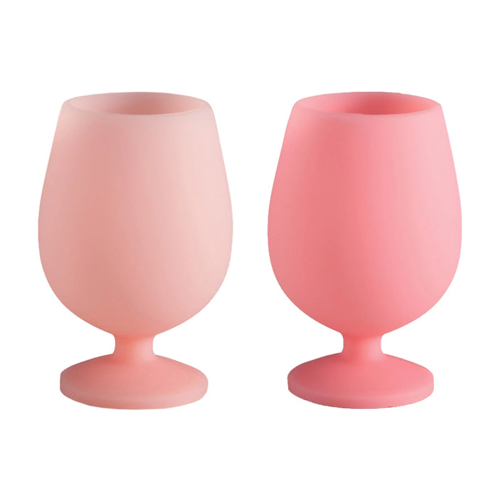 Stemm Silicone Unbreakable Wine Glasses Flamingo + Lotus