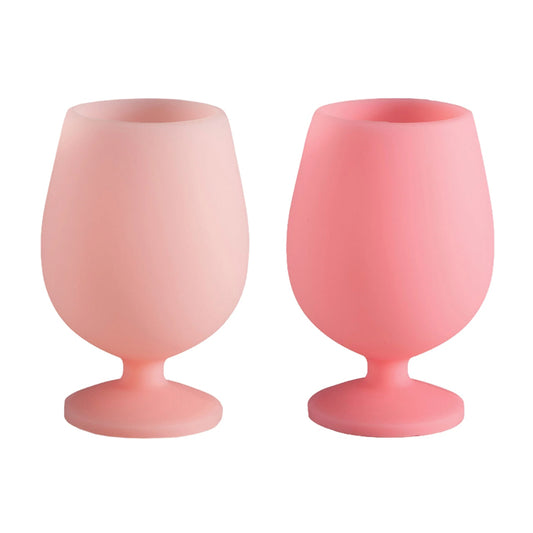 Stemm Silicone Unbreakable Wine Glasses Flamingo + Lotus