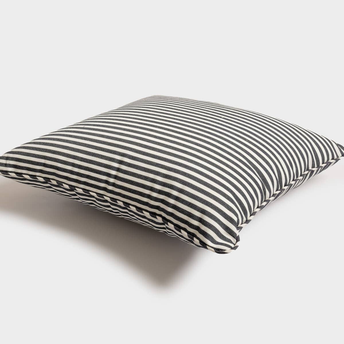 Laurens Navy Stripe Outdoor Square Cushion