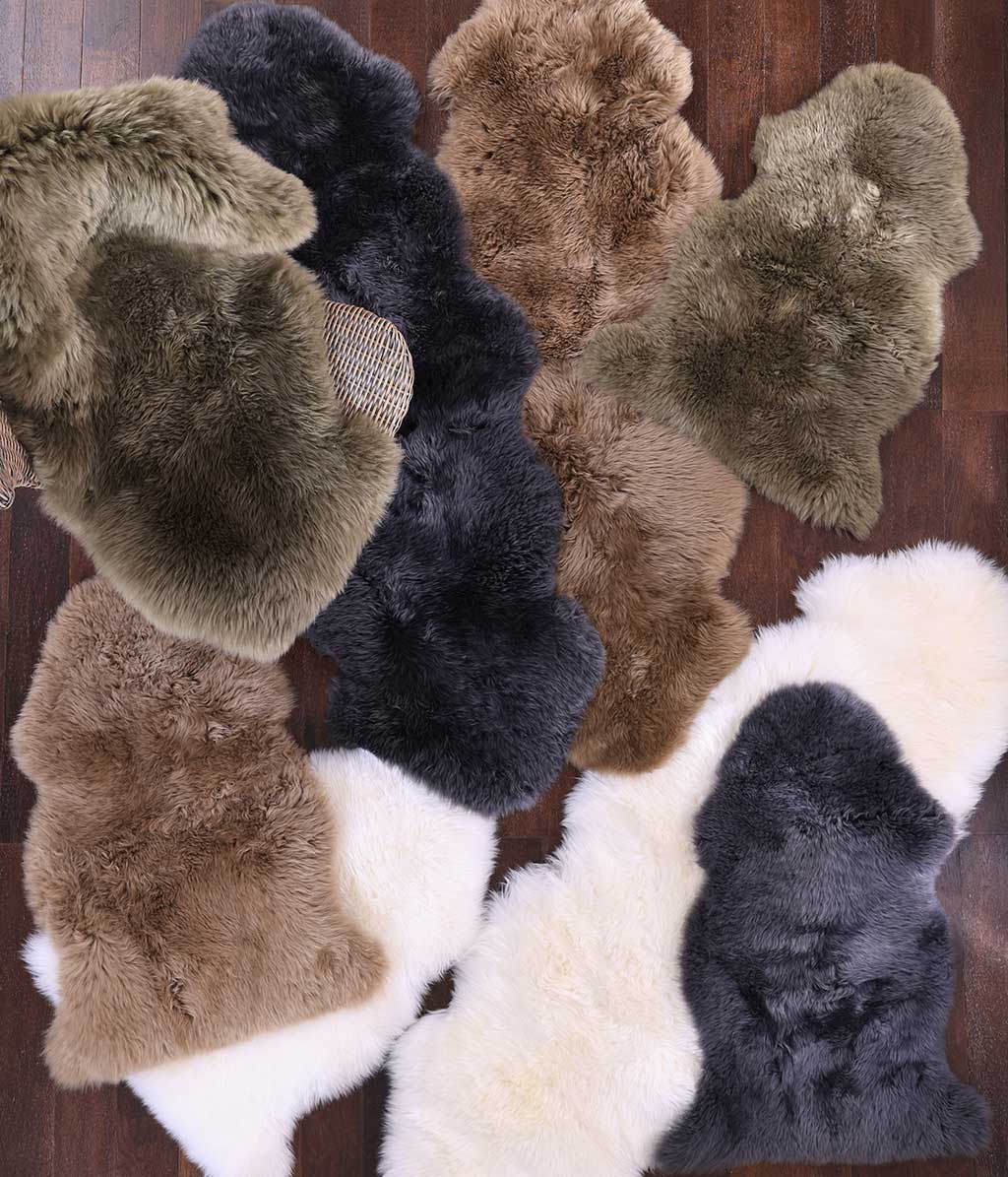 NZ Wool Sheepskin Rug Chocolate