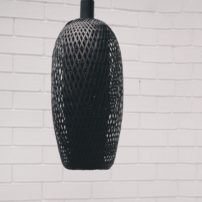 Bamboo black long light shade