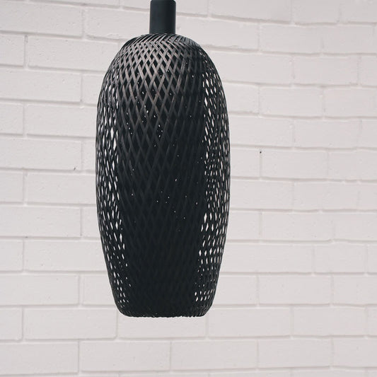 Bamboo black long light shade