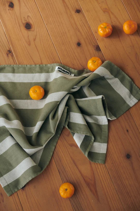 Hommey Tea Towel Matcha Stripes - New!