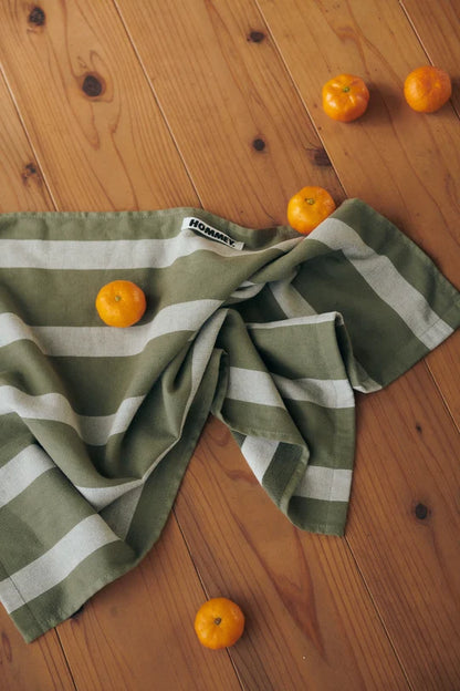 Hommey Tea Towel Matcha Stripes - New!