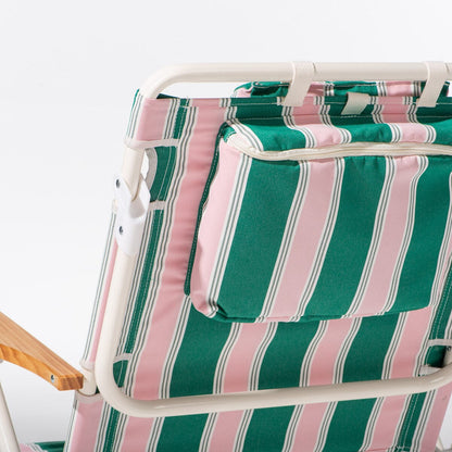 Business & Pleasure The Penny Chair Bistro Green Stripe, Coming Soon, Contact us to Pre-Order