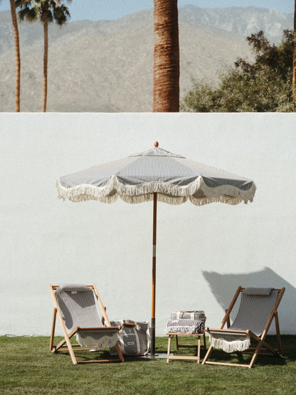 Market Umbrella - Laurens Navy Stripe