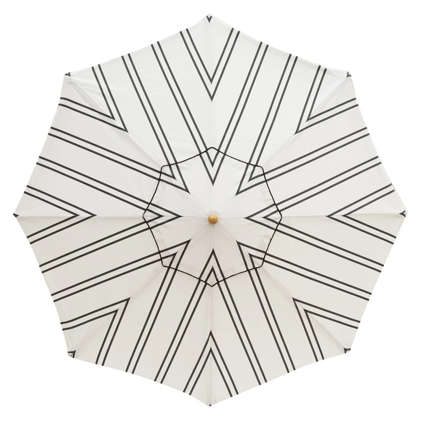 Market Umbrella - Black Two Stripe