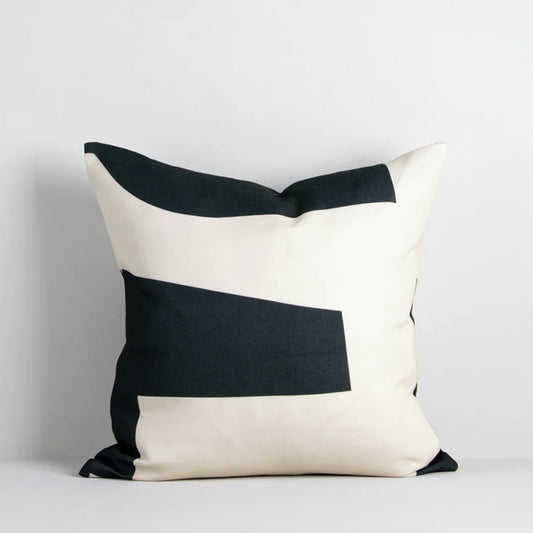 Meelan Outdoor Cushion - Black/White