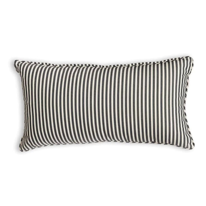 Business and pleasure navy and white stripe rectangle outdoor cushion