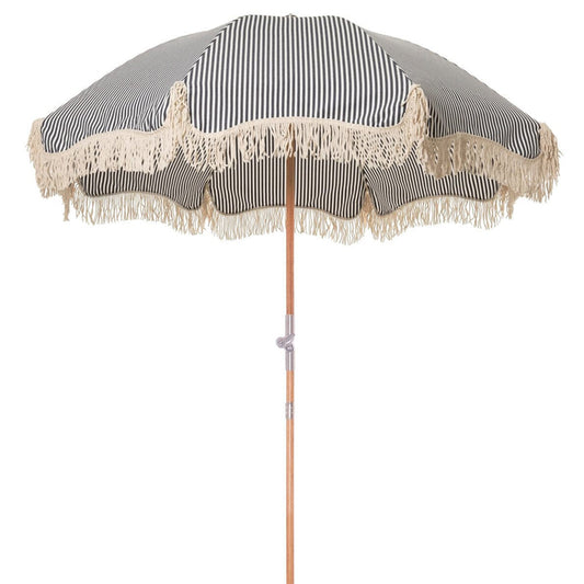 Premium Beach Umbrella - Laurens Navy Stripe