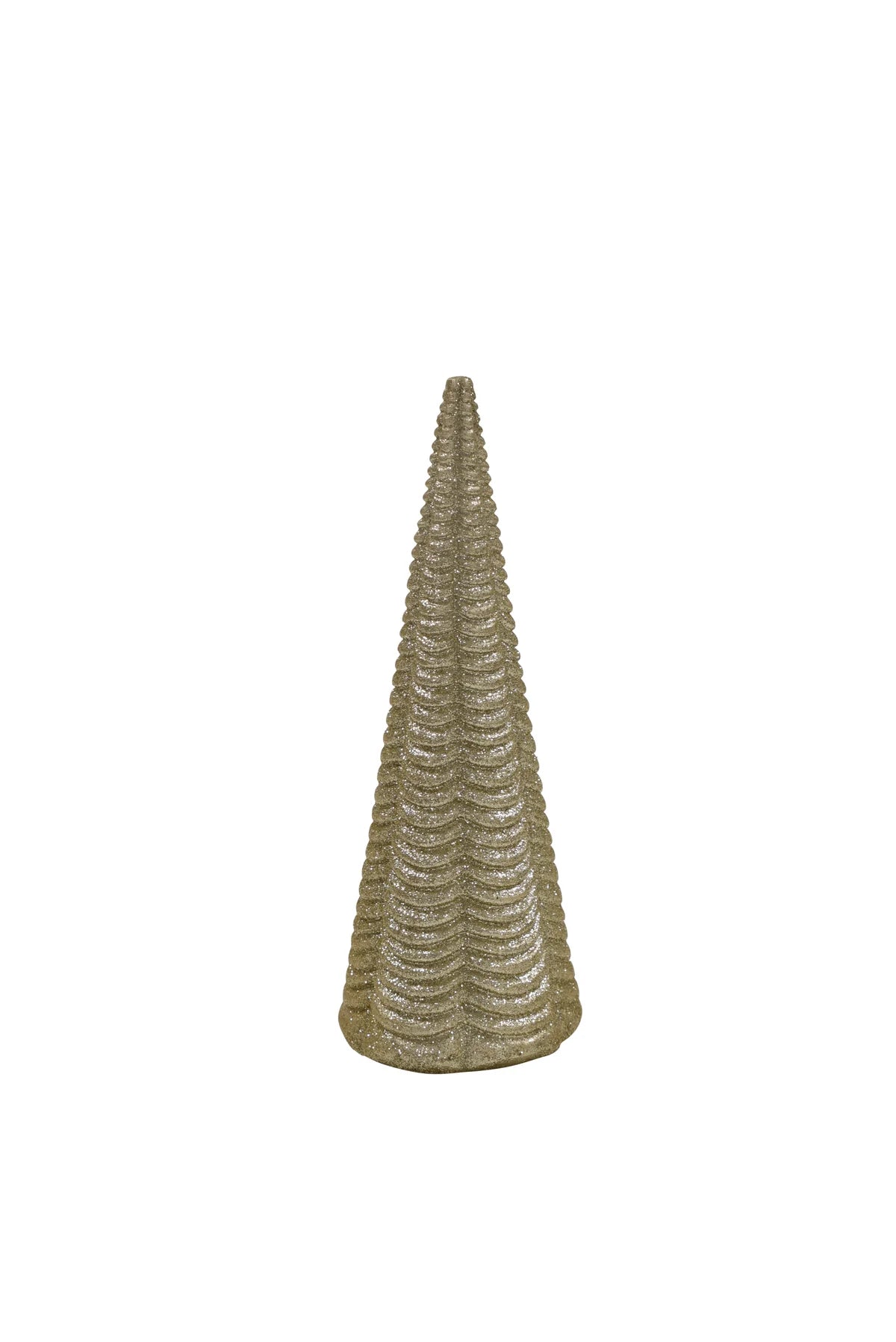 Wooden Standing Glitter Tree Champagne - Small