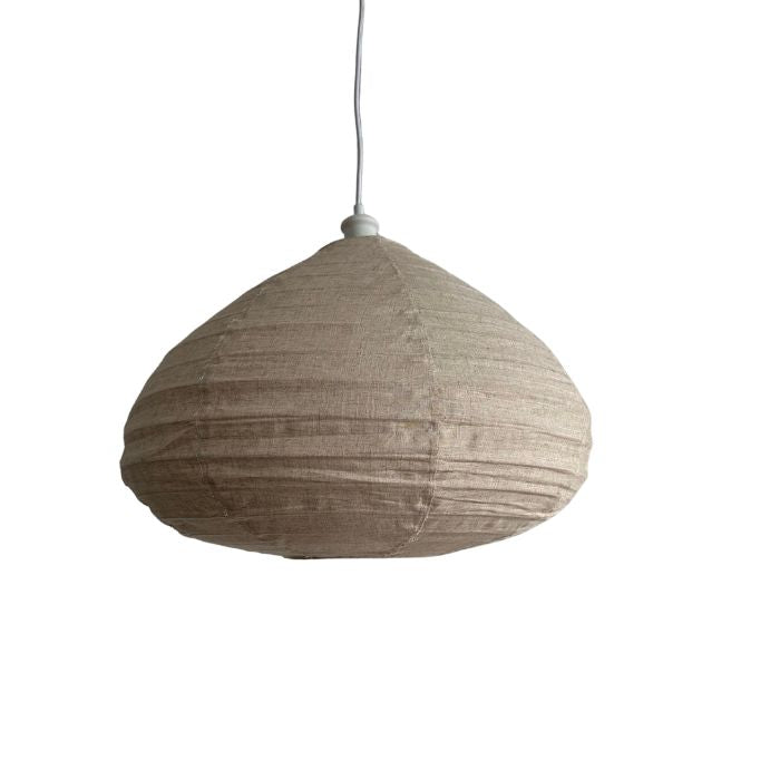 Clara Linen Light Shade Natural 60cm