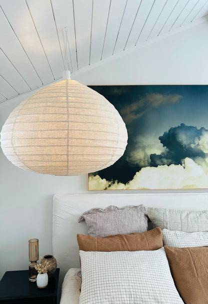 Clara Linen Light Shade Natural 60cm