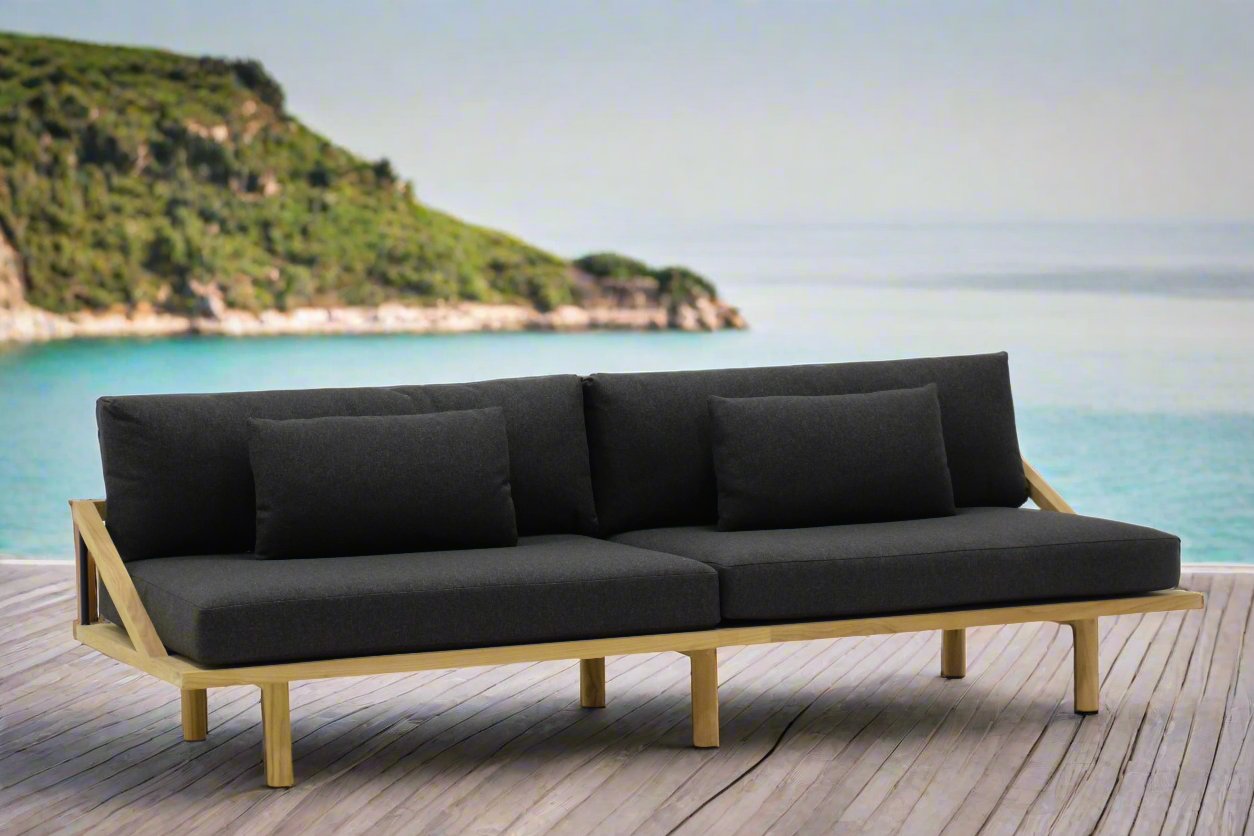 Heaphy Outdoor Sofa - Ebony