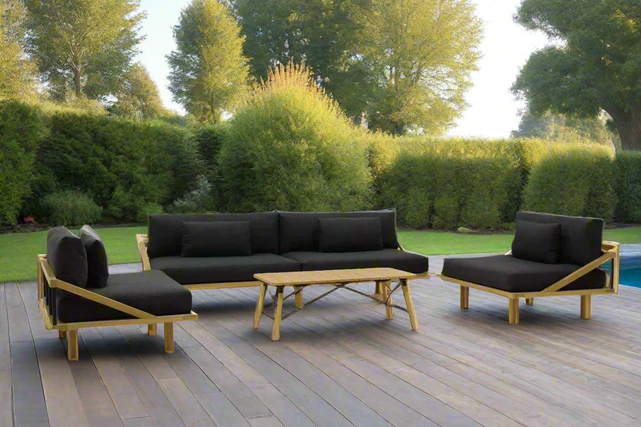 Heaphy Outdoor Sofa - Ebony