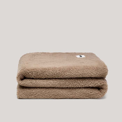 Hommey Faux Fur Throw Blanket - Warm Grey - New!
