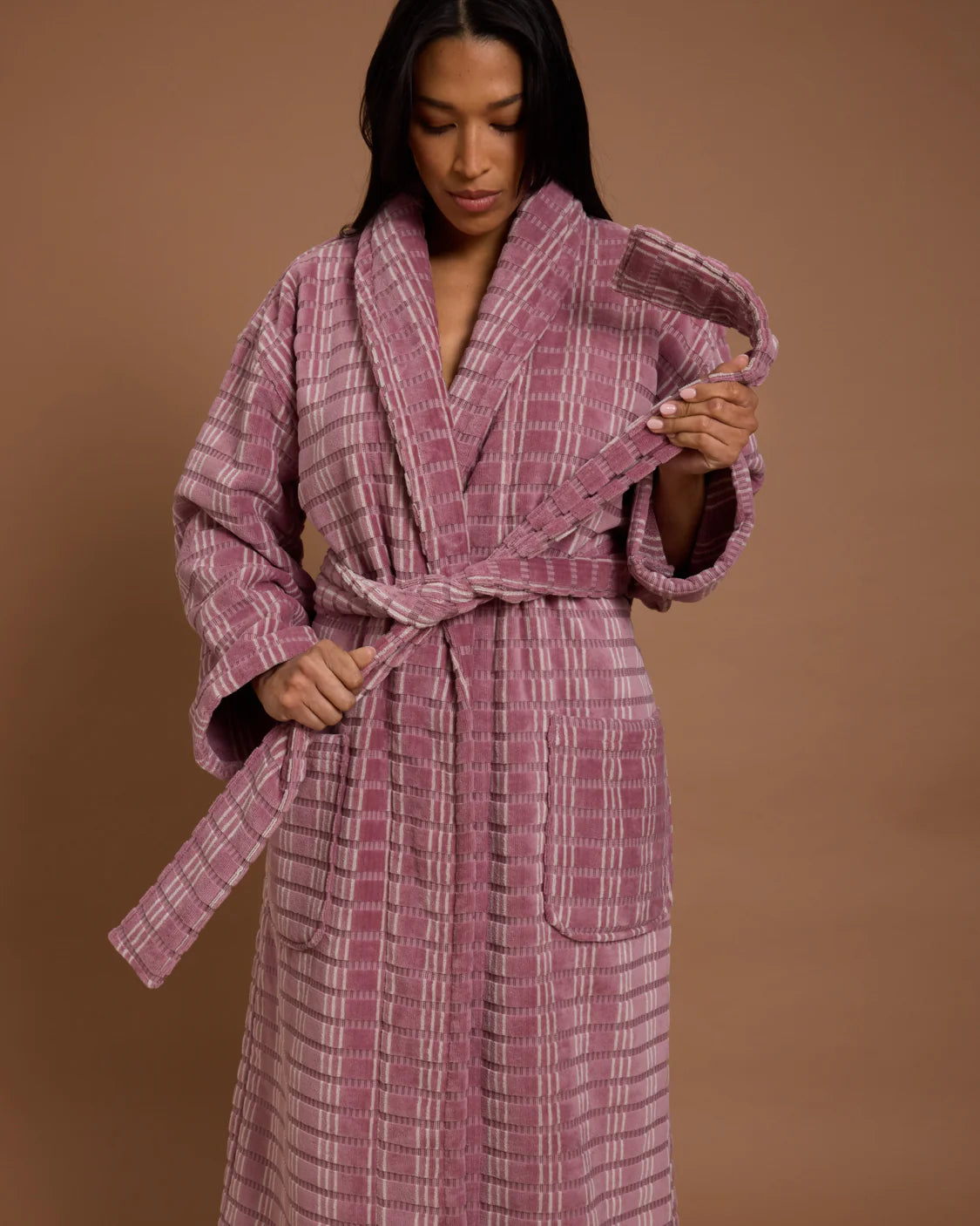 Hommey Robe Velour Fig - New!