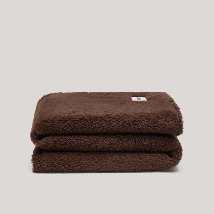 Hommey Faux Fur Throw Blanket - Chocolate - New!