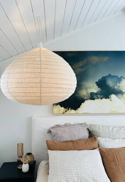 Clara Linen Light Shade Natural 80cm