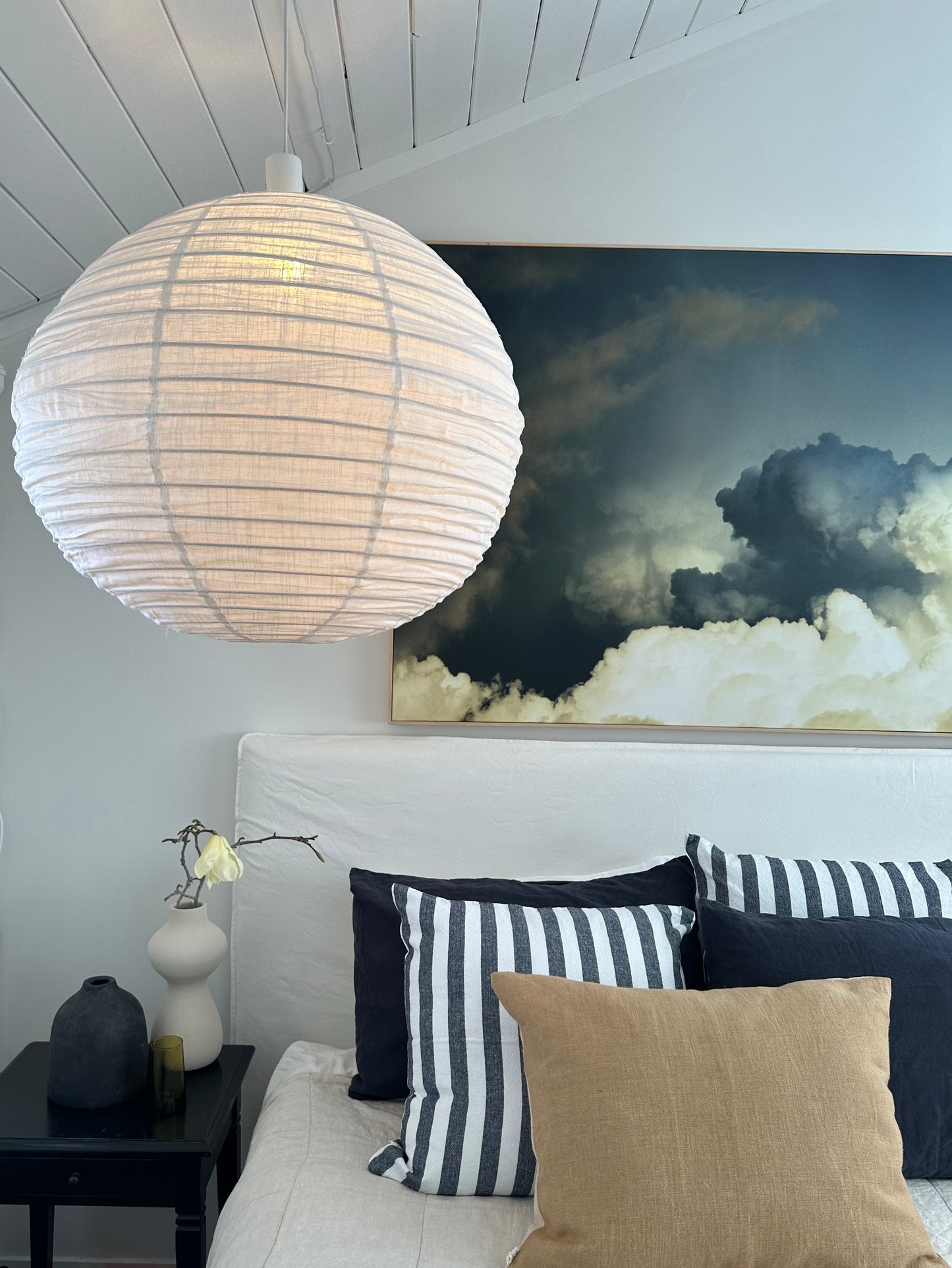 Rio Linen Light Shade Off White 70cm