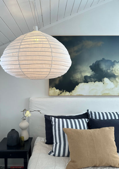 Clara Linen Light Shade Off White 60cm