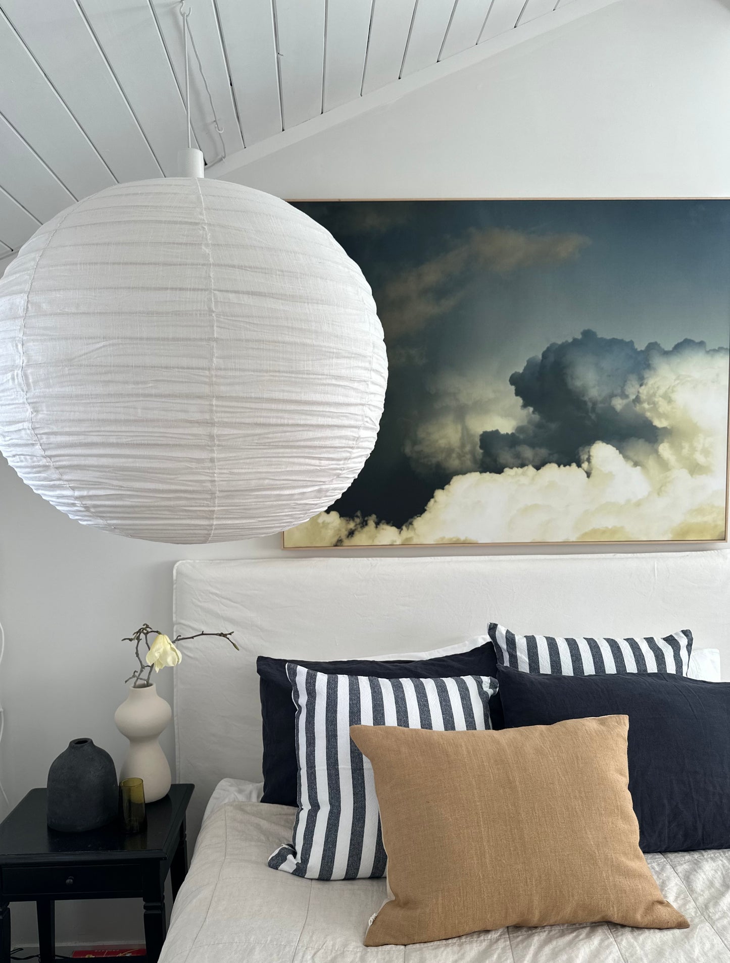 Rio Linen Light Shade Off White 70cm