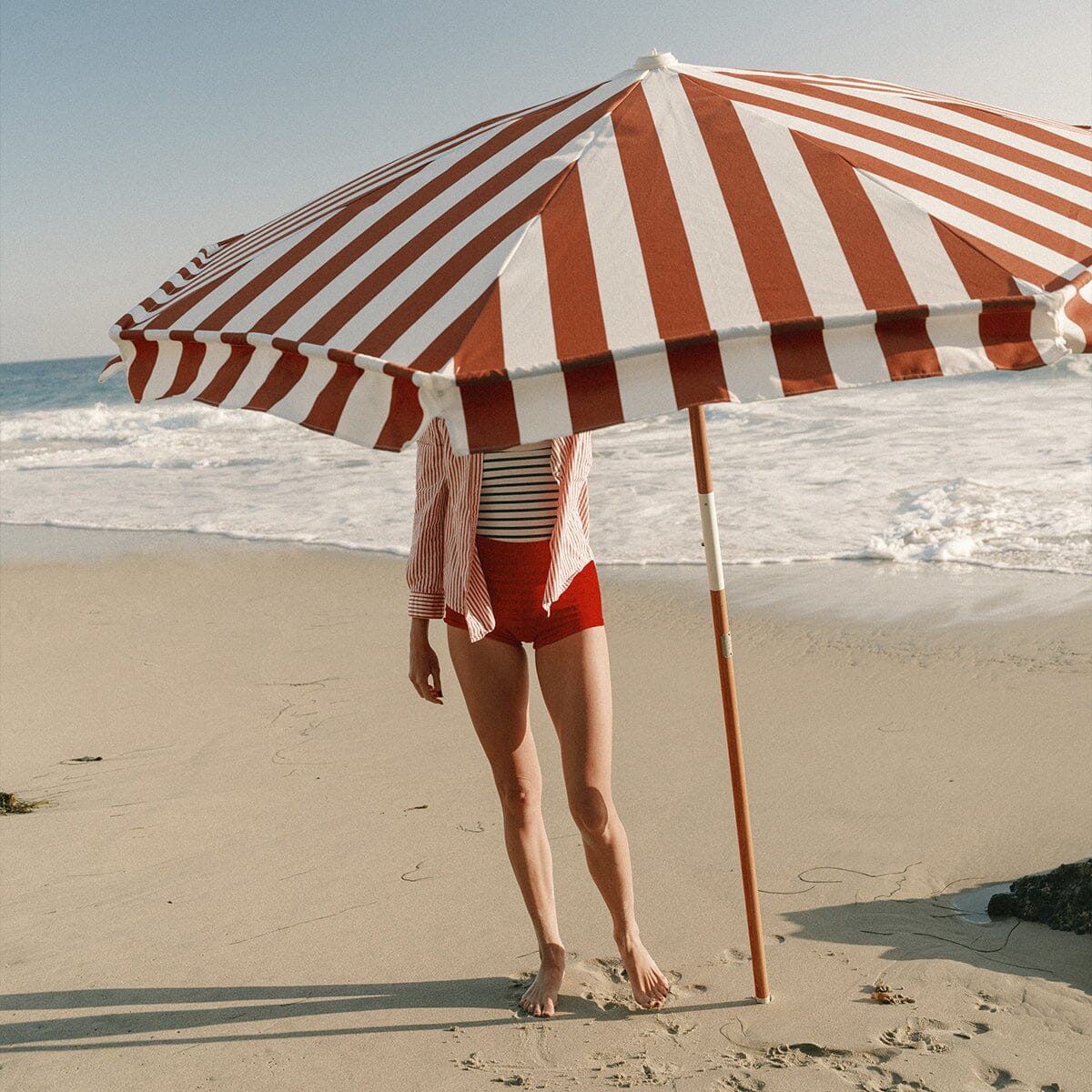 Amalfi Beach Umbrella Crew Le Sirenuse Stripe-COMING SOON