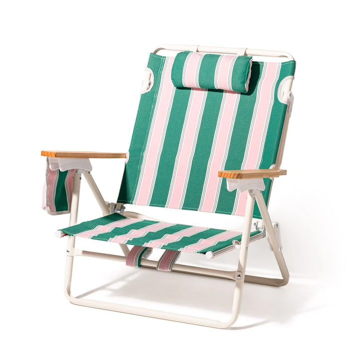Business & Pleasure The Penny Chair Bistro Green Stripe, Coming Soon, Contact us to Pre-Order