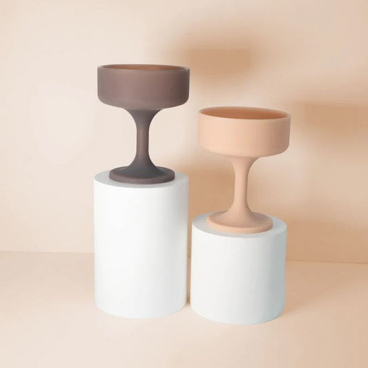 Silicone cocktail glasses