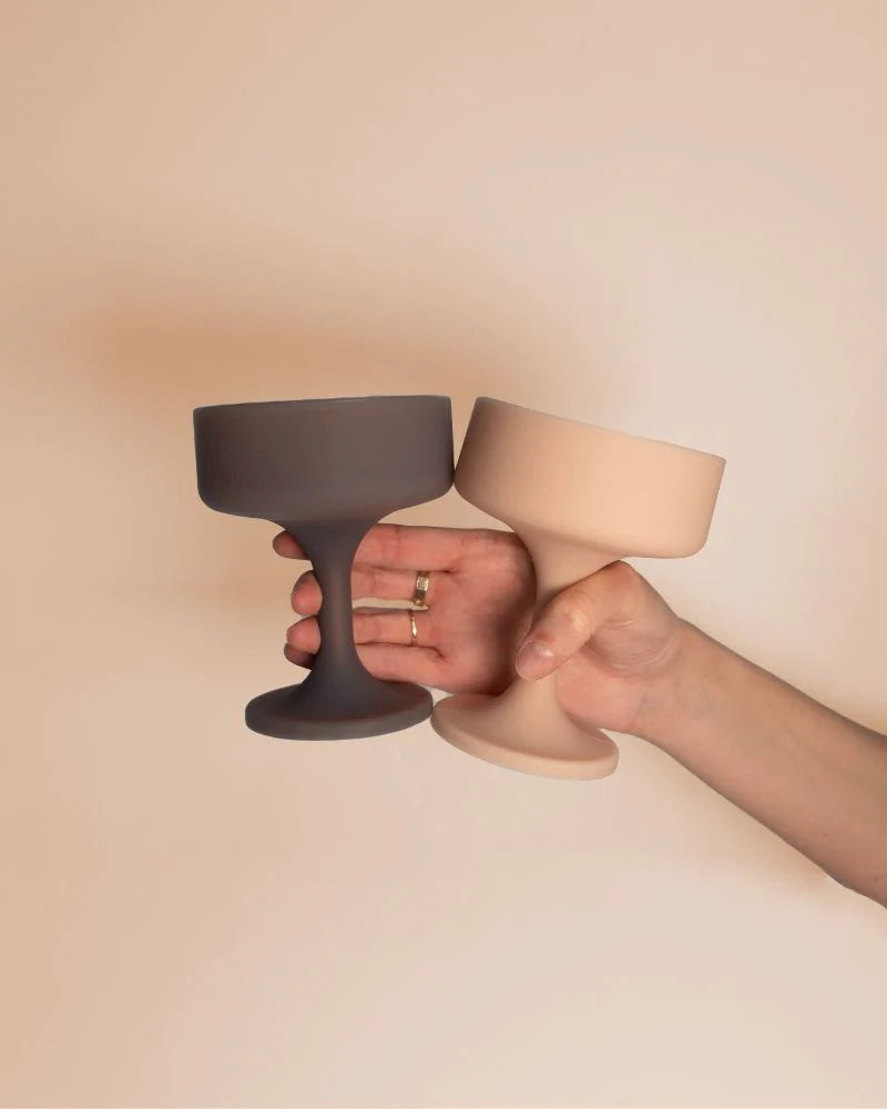 Mecc Silicone Unbreakable Cocktail Glasses Latte + Donkey