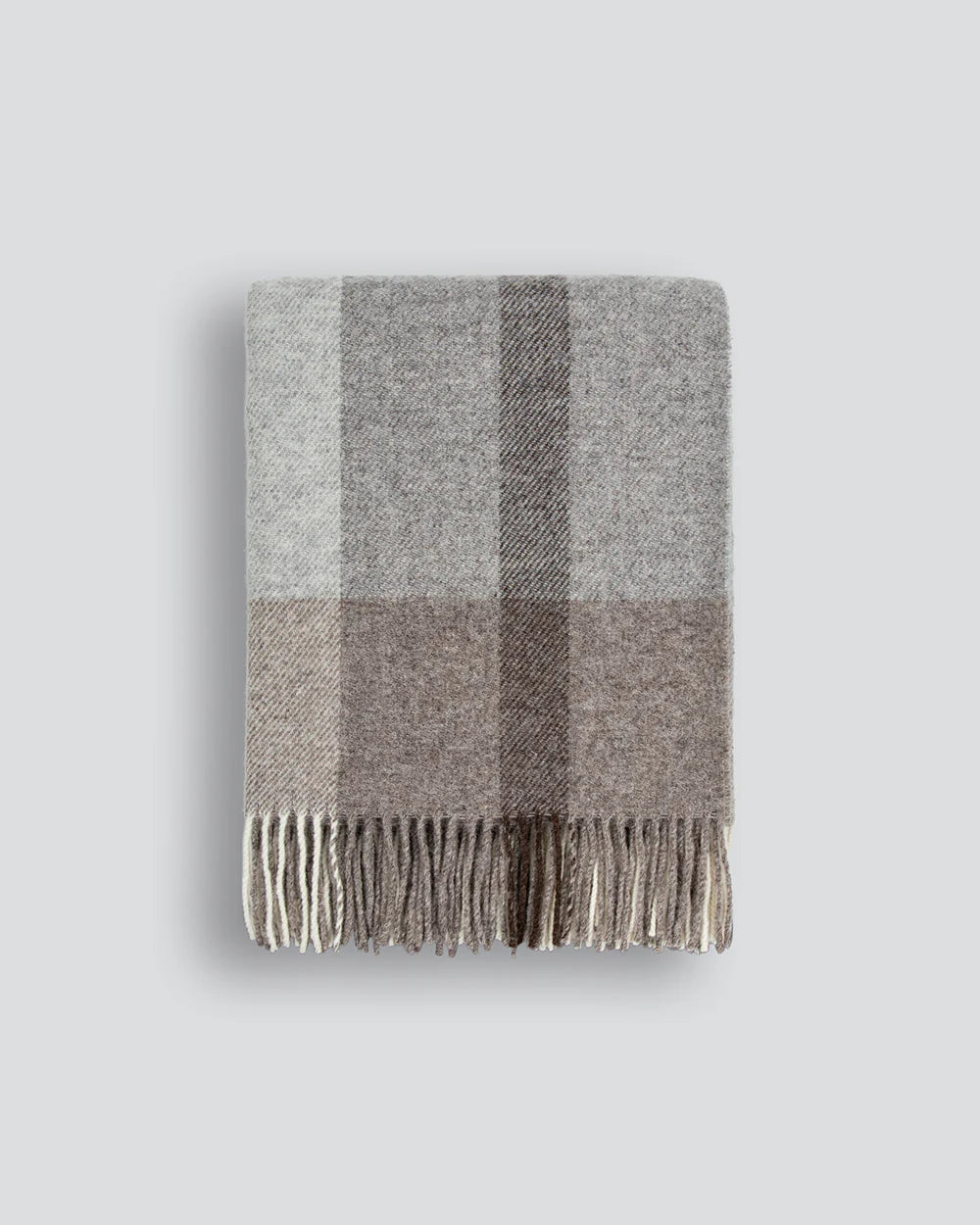 Brunswick Wool Throw - Olive, Bracken, Fawn