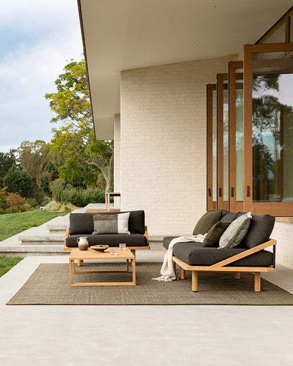 Heaphy Outdoor Sofa - Ebony