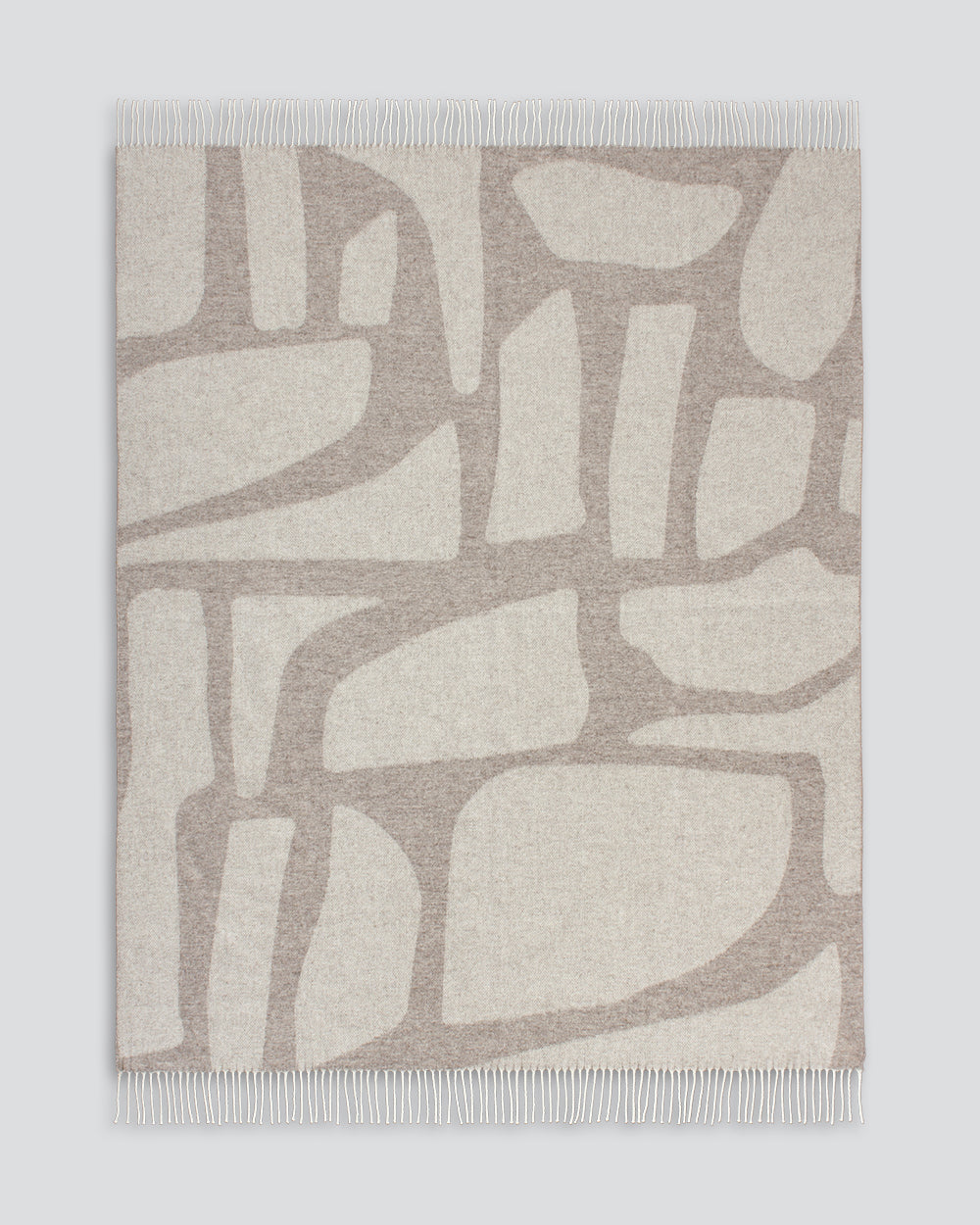 Flagstone Wool Throw Fawn